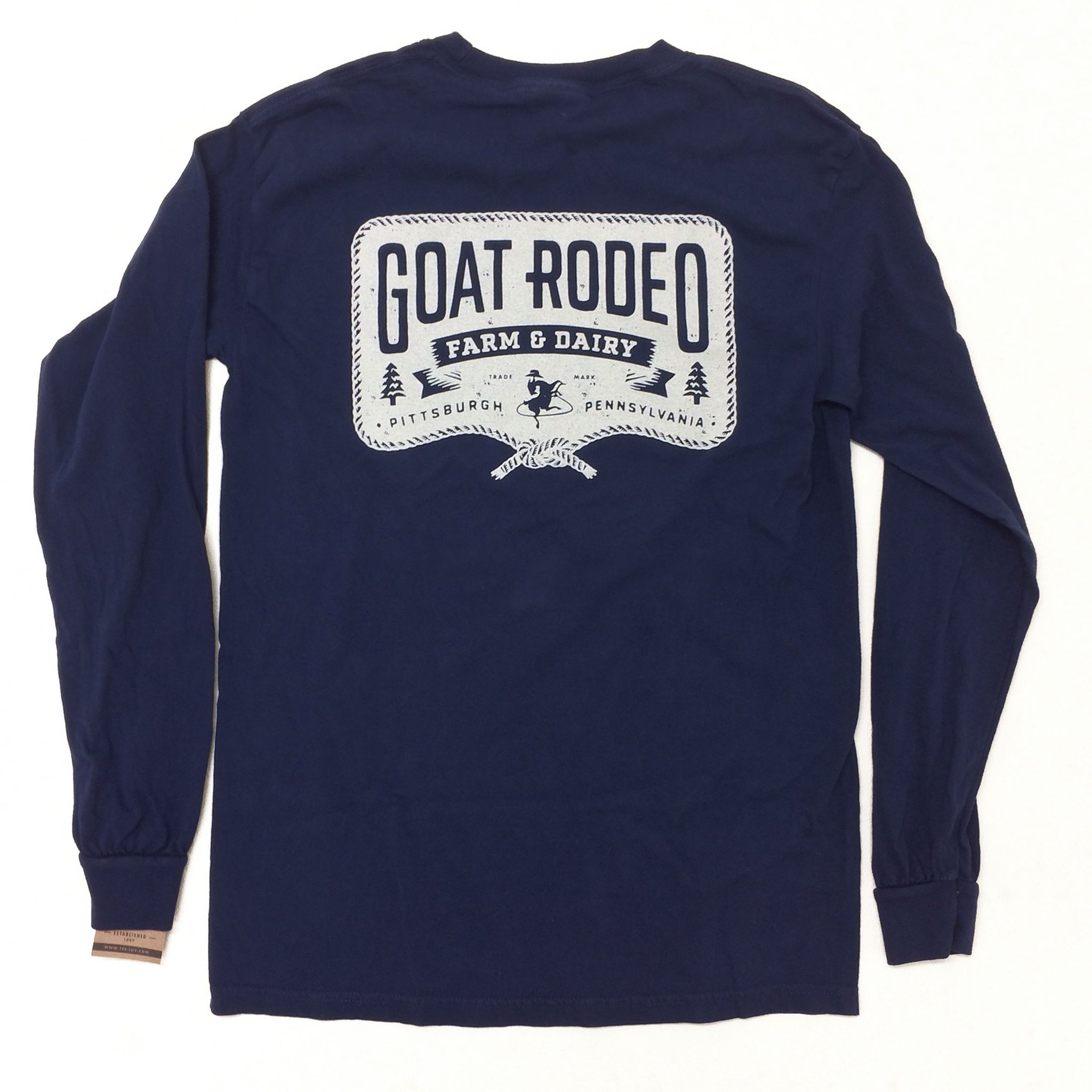 Goat Rodeo Long Sleeve Tee - Navy