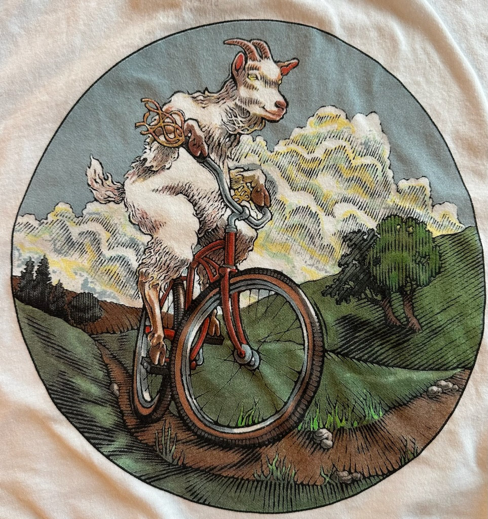 Mountain Goat on a Bike Tee - Short Sleeve